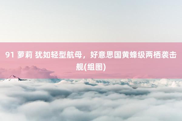 91 萝莉 犹如轻型航母，好意思国黄蜂级两栖袭击舰(组图)