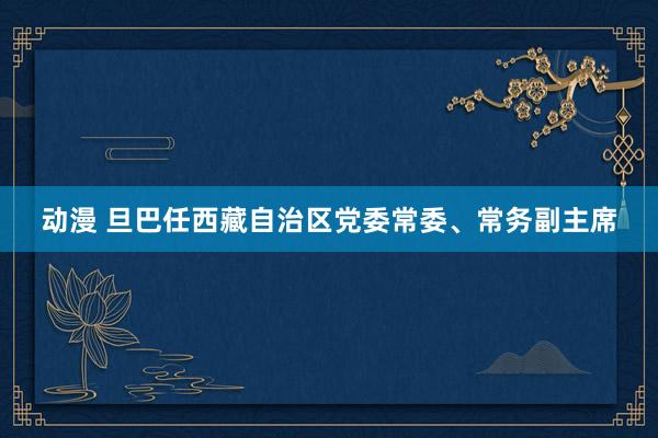 动漫 旦巴任西藏自治区党委常委、常务副主席
